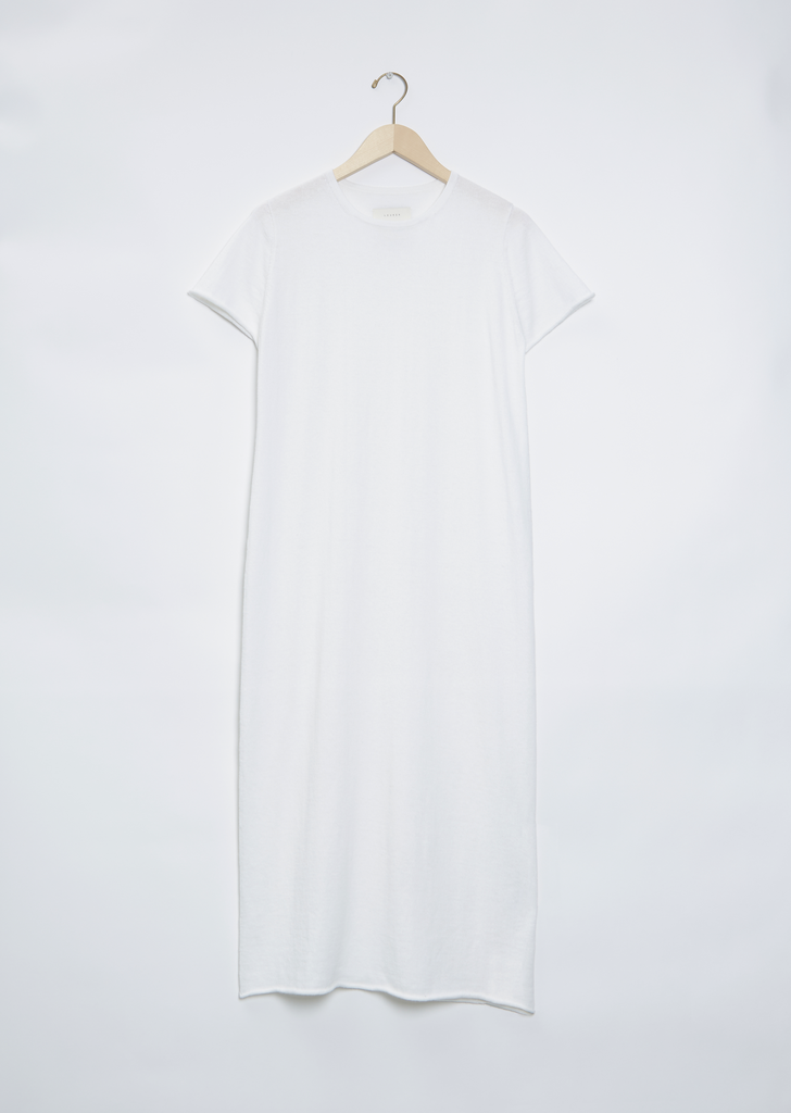 S/S Crewneck Dress — White