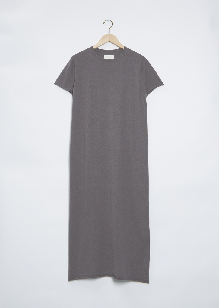 S/S Crewneck Dress — Slate