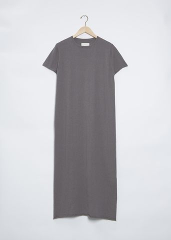 S/S Crewneck Dress — Slate