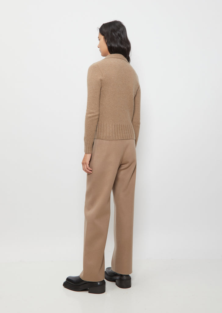 Polo Sweater — Brown