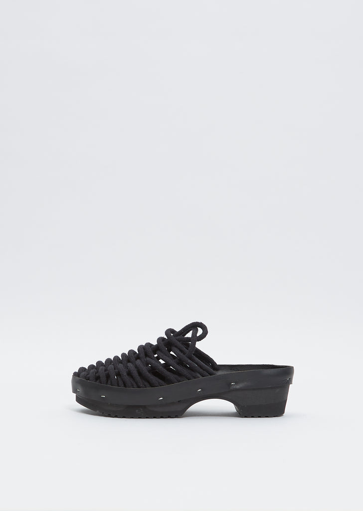 Net Panto Clog — Black