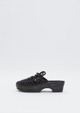 Net Panto Clog — Black
