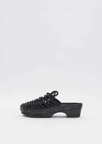 Net Panto Clog — Black
