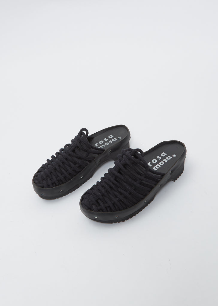 Net Panto Clog — Black
