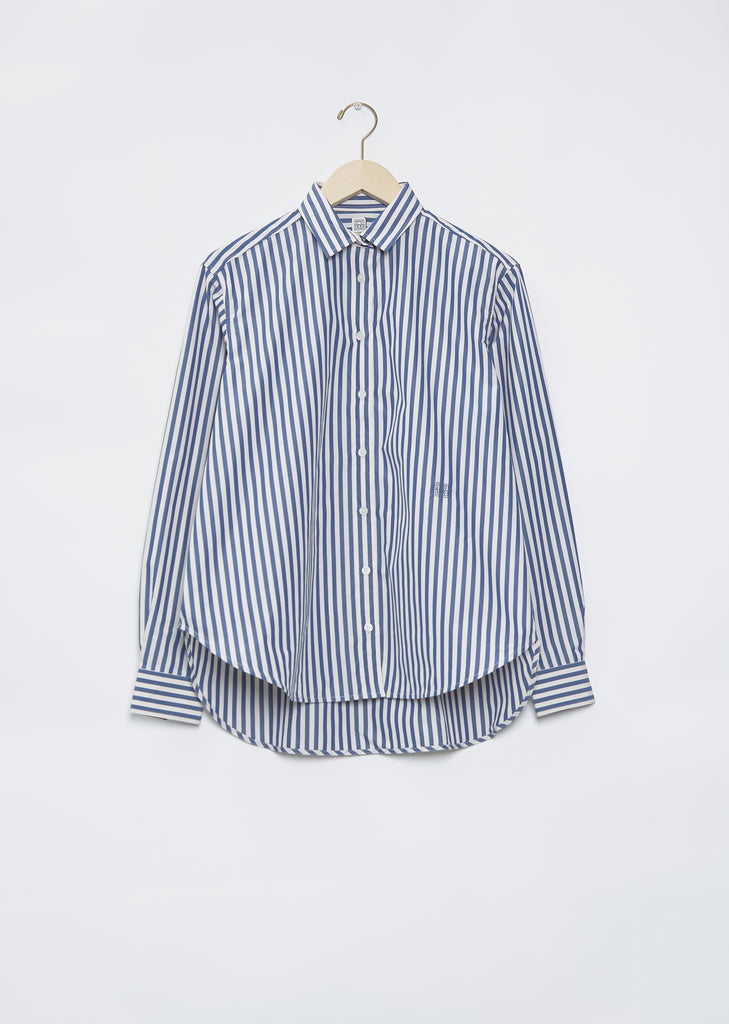 Signature Cotton Shirt — Riviera Stripe
