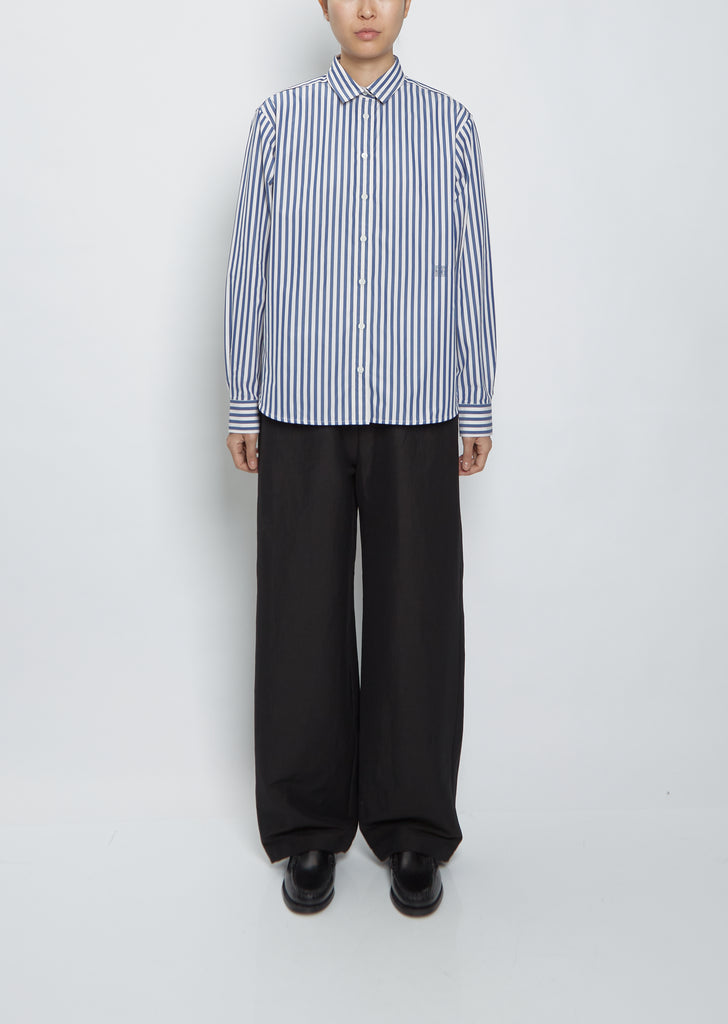 Signature Cotton Shirt — Riviera Stripe