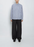 Signature Cotton Shirt — Riviera Stripe