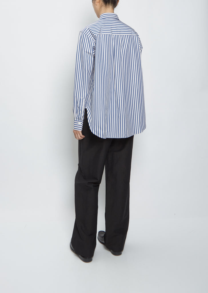 Signature Cotton Shirt — Riviera Stripe