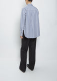 Signature Cotton Shirt — Riviera Stripe