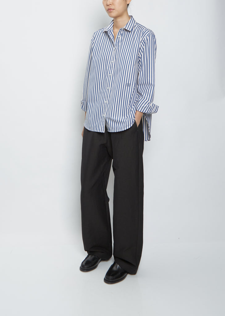 Signature Cotton Shirt — Riviera Stripe
