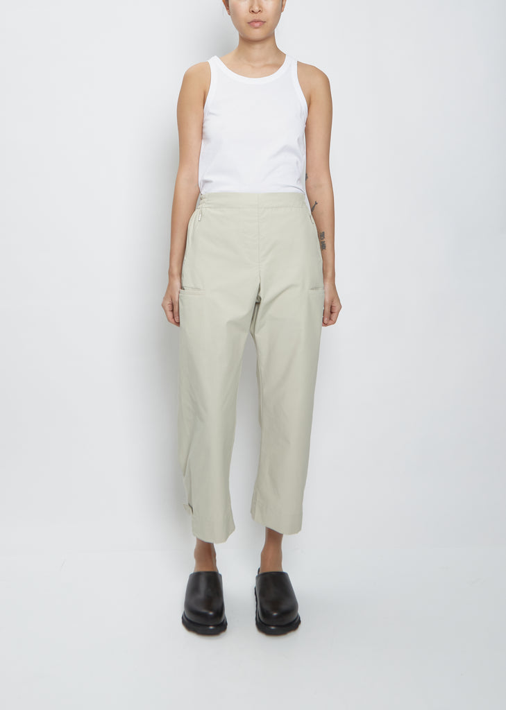 Romero Cotton Blend Trousers — Stone