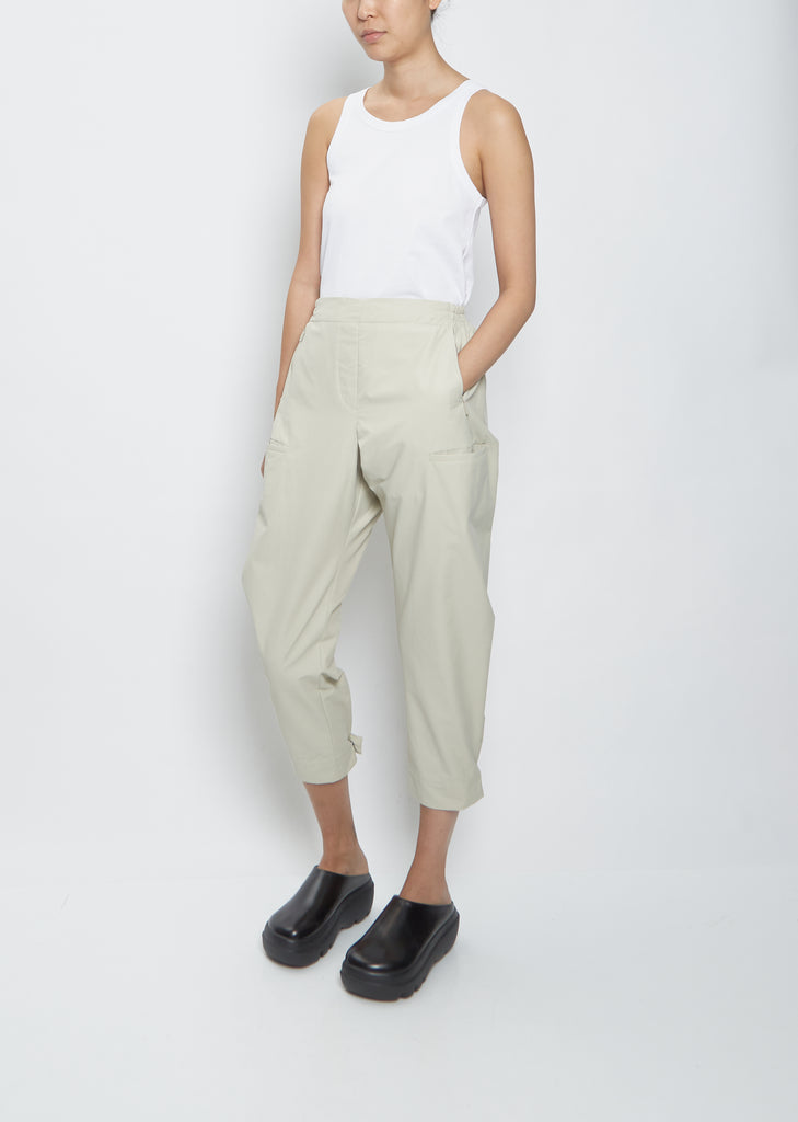 Romero Cotton Blend Trousers — Stone