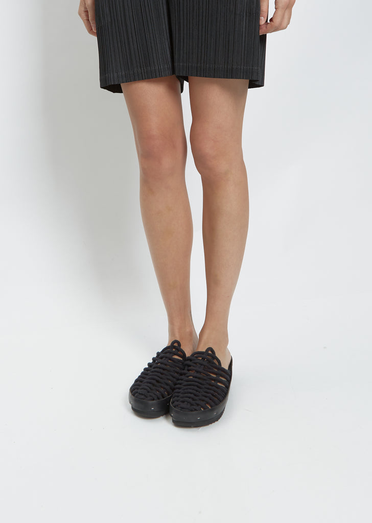Net Panto Clog — Black