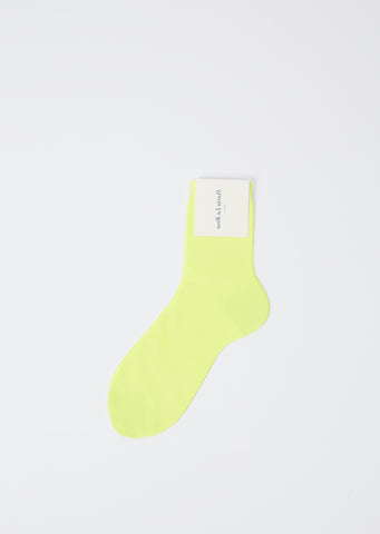 Laminated One Socks — Yellow