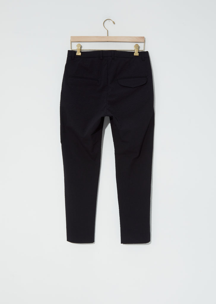 Krissy Edit Trousers — Black Seersucker