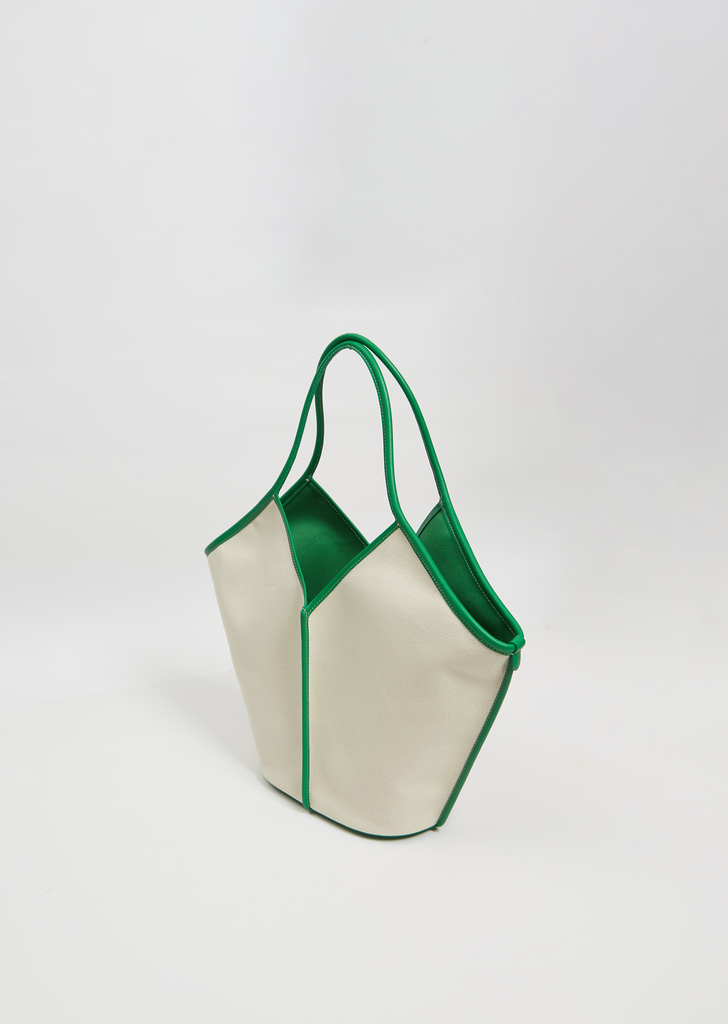 Calella Tote — Beige/Green