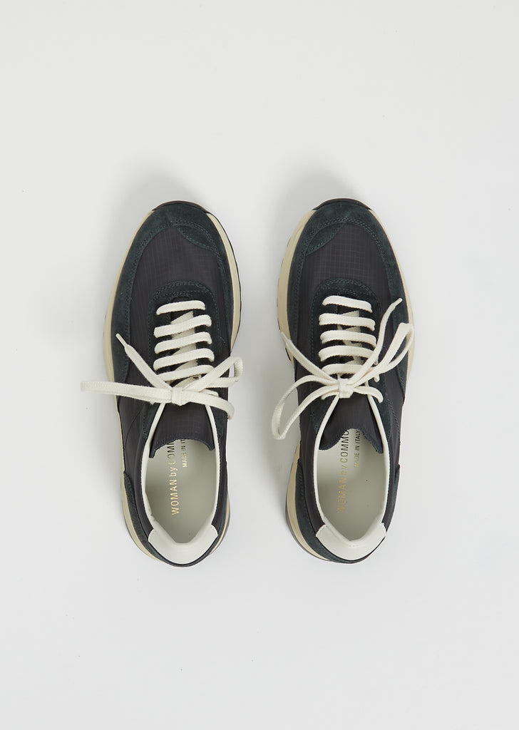 Track Sneakers — Washed Black
