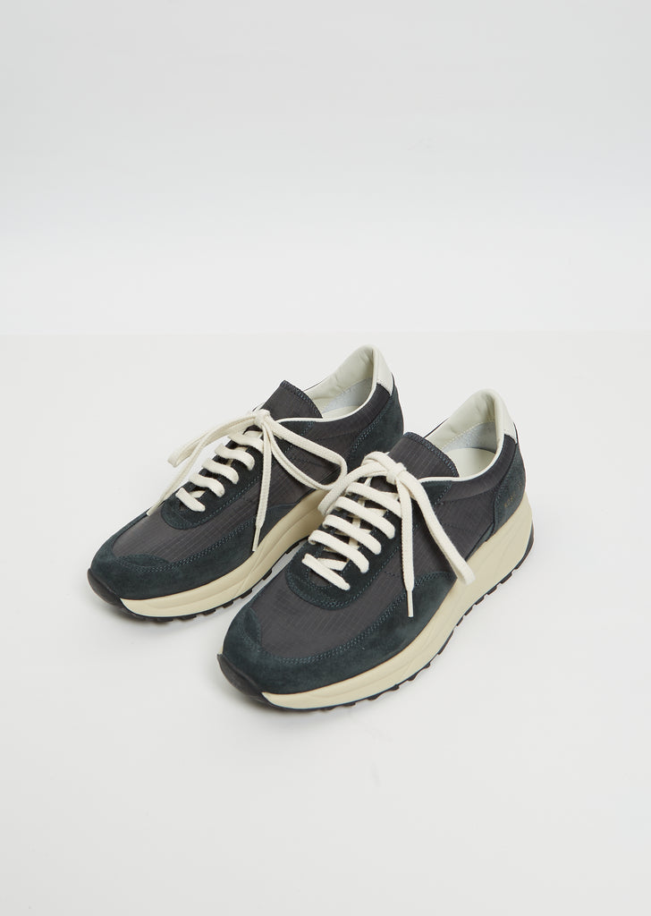 Track Sneakers — Washed Black