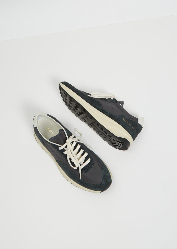Track Sneakers — Washed Black