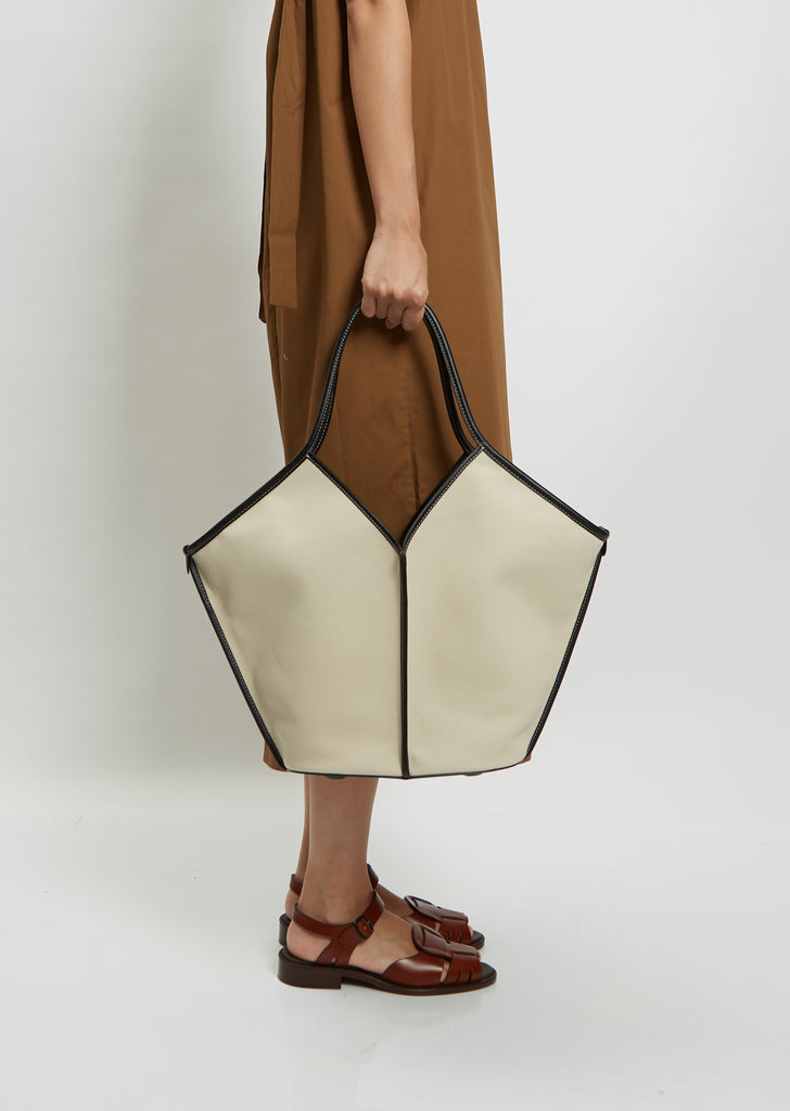 Calella Tote — Beige/Black