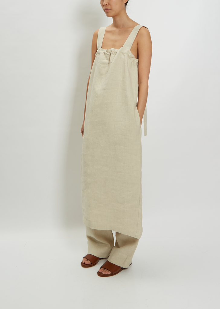 Linen Knot Strap Dress
