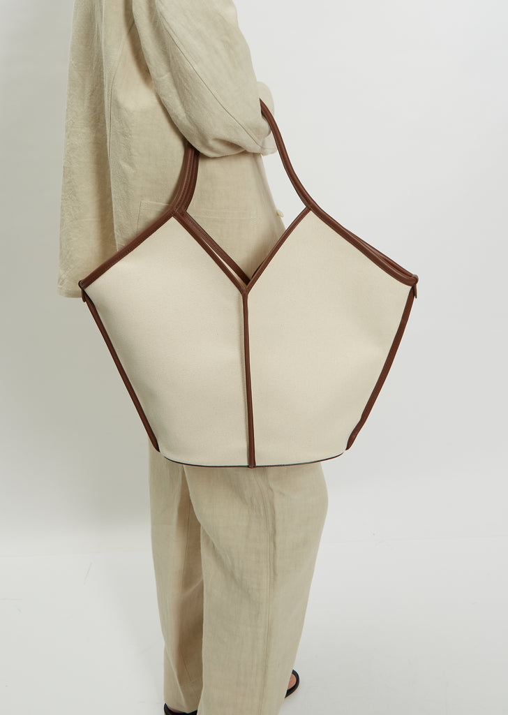 Calella Tote — Beige/Chestnut