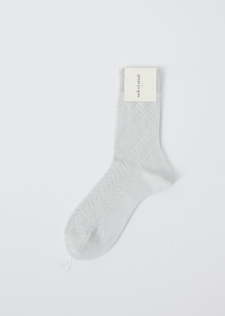 Herringbone Socks — Grey