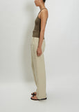Cotton Jersey Tank Top — Khaki