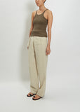 Cotton Jersey Tank Top — Khaki
