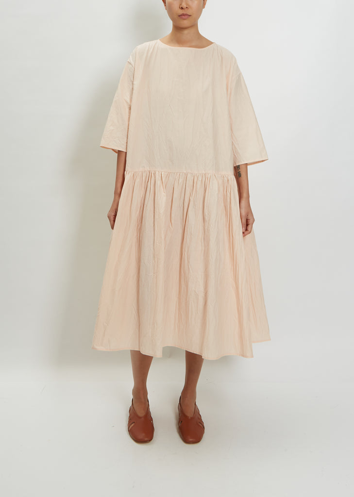 Low Gathered Waist Dress