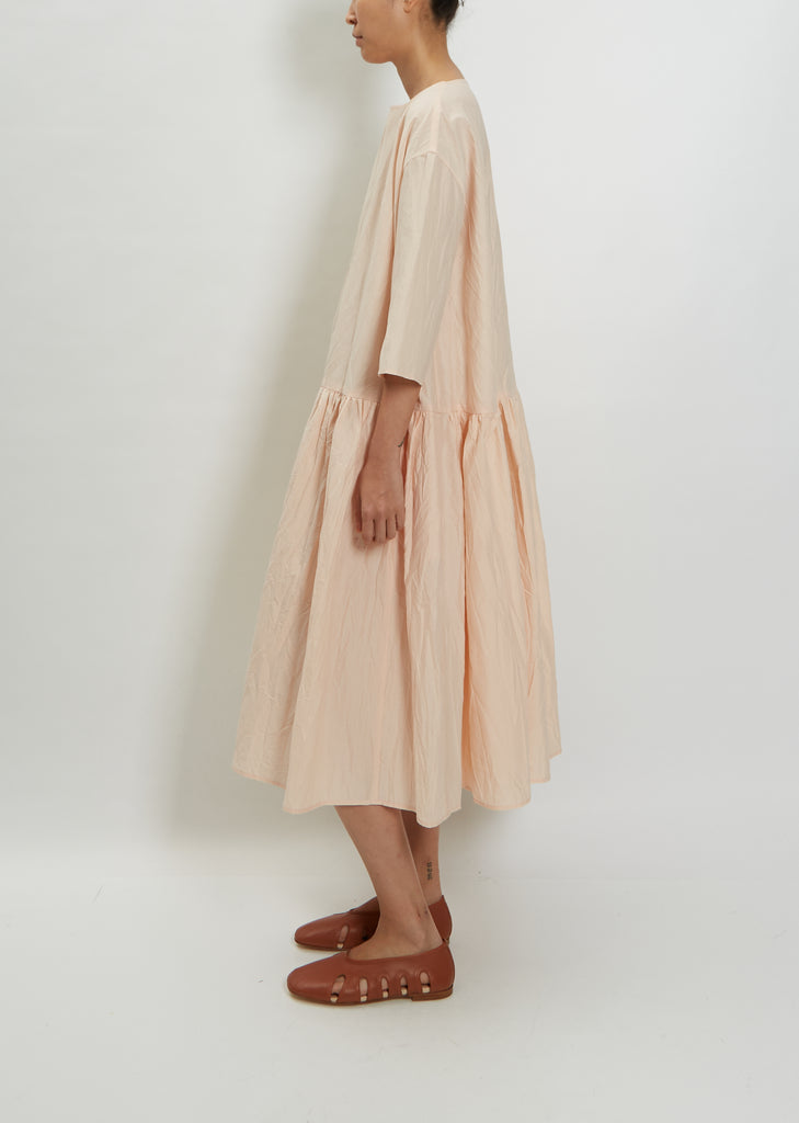 Low Gathered Waist Dress