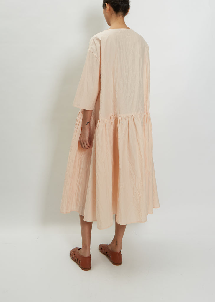 Low Gathered Waist Dress