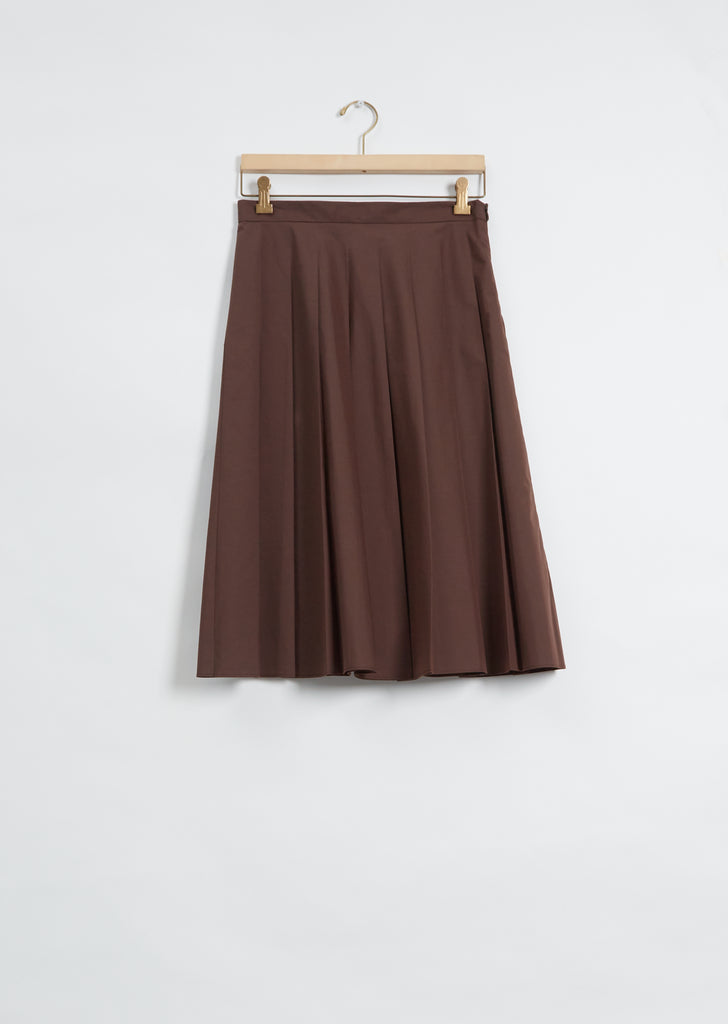 Pleated Skirt — Mocha
