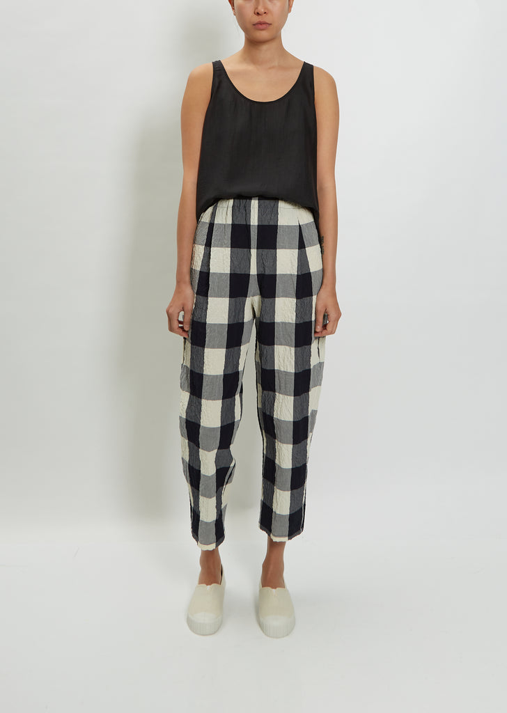 Cotton Check Trouser
