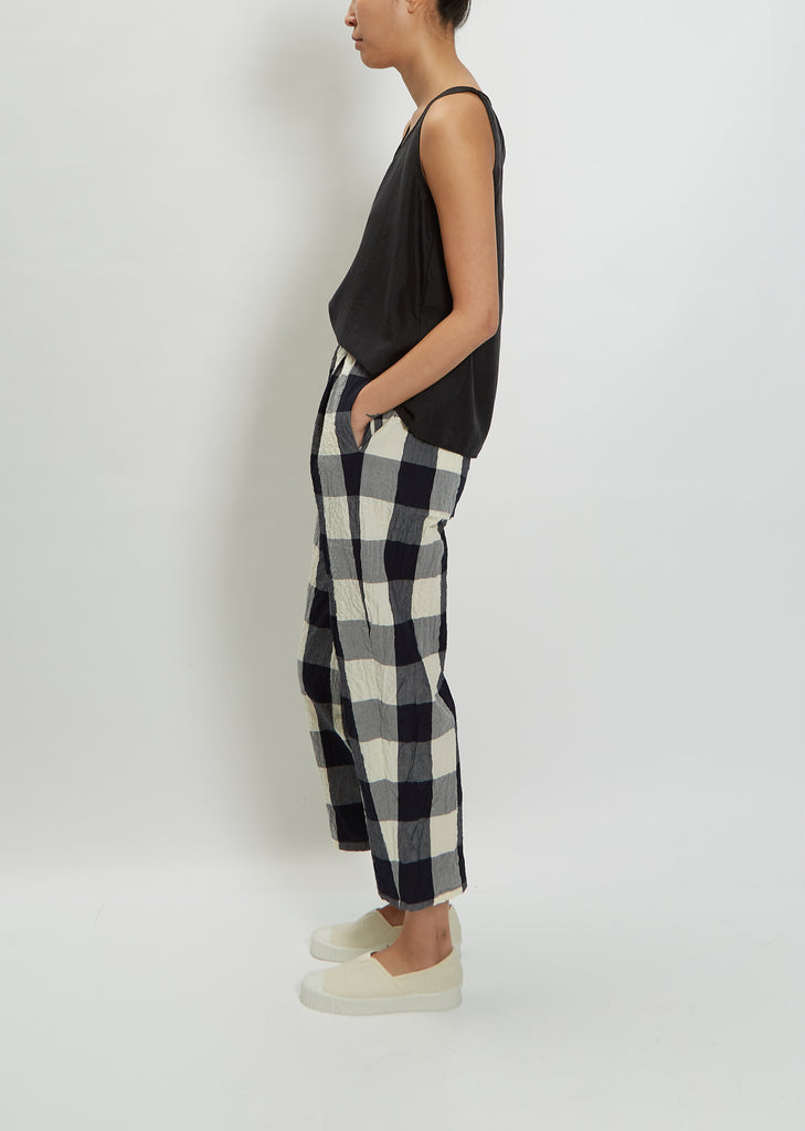 Cotton Check Trouser
