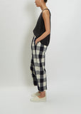 Cotton Check Trouser