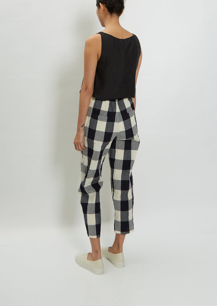 Cotton Check Trouser