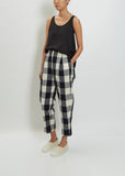 Cotton Check Trouser