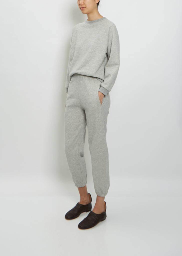 Studio Cotton Sweatpant — Grey Marl