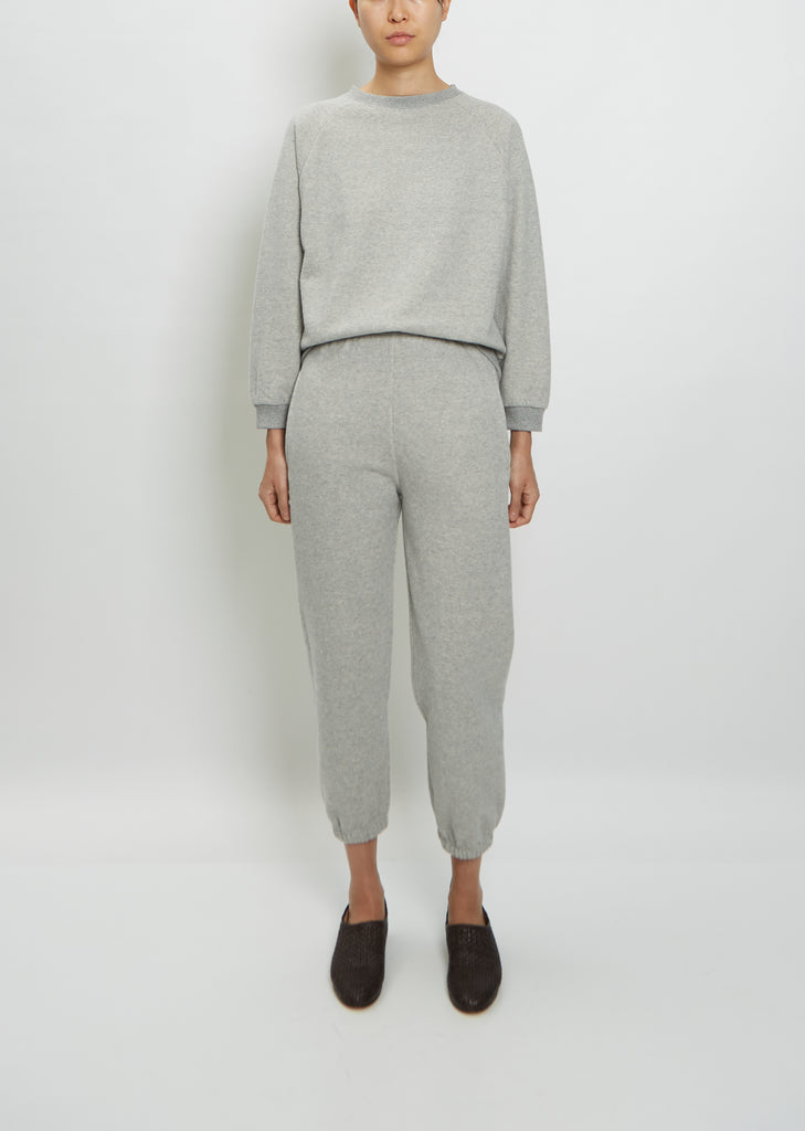 Studio Cotton Sweatpant — Grey Marl