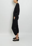 Studio Cotton Sweatpant — Faded Black