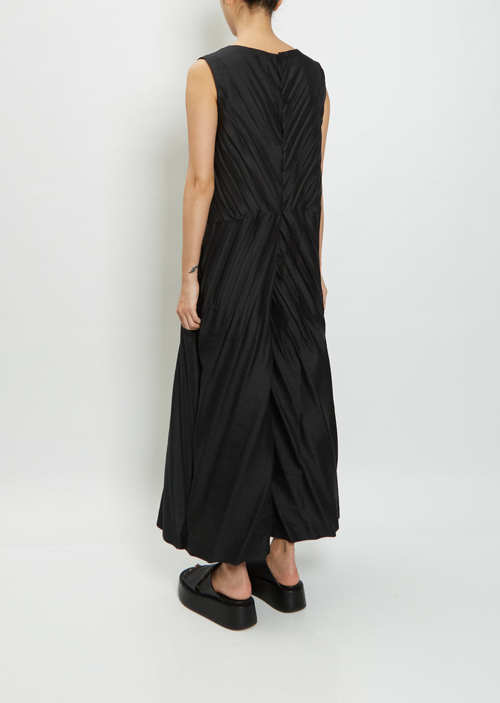 Herringbone Pleats Jumpsuit