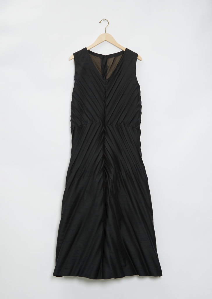 Herringbone Pleats Jumpsuit