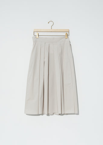Stella Cotton Twill Pleated Skirt