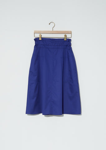 Sabine Light Cotton Satin Skirt