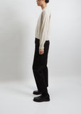 Cropped V-Neck Cashemere Sweater — Haze