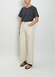 Wide-Leg High-Rise Jean — Natural