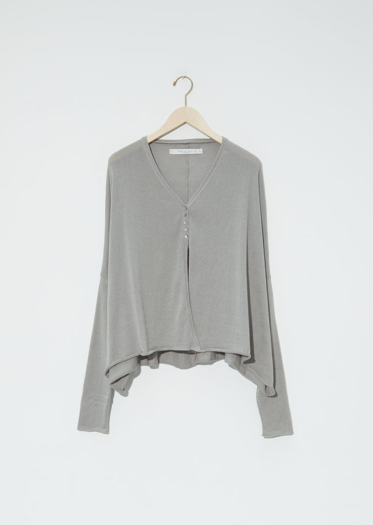 Oversized Knitted Cardigan — Grey