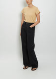 Wide-Leg High-Rise Jean — Coal Black