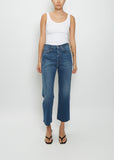 Classic Cut High-Rise Denim — Mid Blue